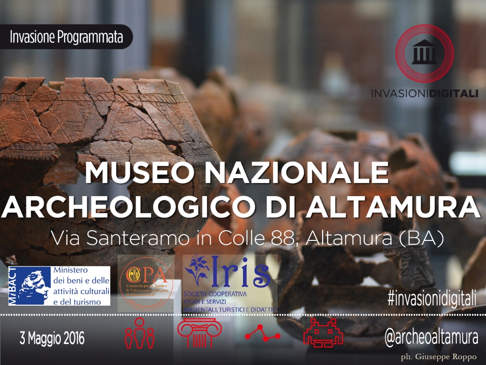 Invasioni digitali Museo Nazionale Archeologico di Altamura_locandine